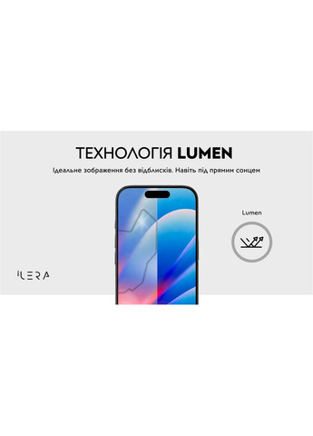 Защитное стекло FrostedGlass 2.0 для iPhone 17 Pro Max Black (ILFRGL17PRMX) iLera (366828533)