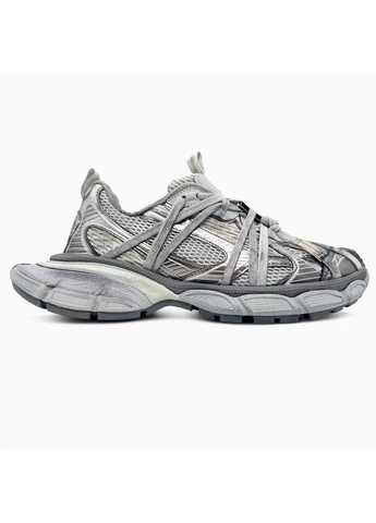 КРОССОВКИ ЖЕНСКИЕ BALENCIAGA 3XL EXTREME LACES LIGHT GREY БАЛЕНСИАГА СЕРЫЕ No Brand серые демисезоны (392024948)