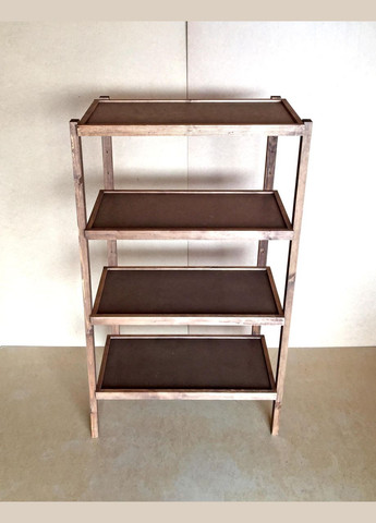 Етажерка розбірна з дерева Честер 4 полиці 40х80х150 капучино (ЄТЖ-844080150) No Brand (327865968)