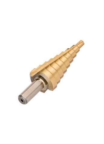 Свердло ступеневе 4-20 мм для металу, 9 ступенів, циліндричний хвостовик 8 мм Intertool (335400455)