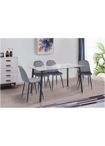 Обідній стіл Betty загартоване скло 1400x800x750 мм Мікс Меблі 855362-02 855362 Мікс меблі (355468192)