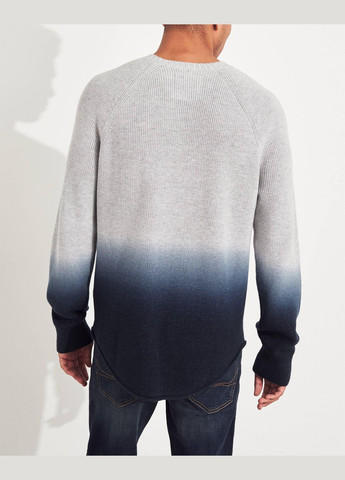 Светло-серый демисезонный свитер мужской - свитер hc6867m Hollister