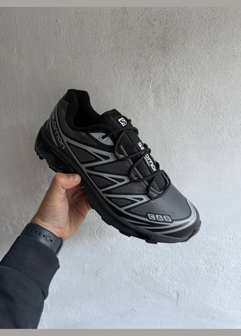 Черные зимние кроссовки зимние мужские salomon xt-6 winter gore-tex black gray termo fleece | саломон хт-6 черные серые термо с флисом No Brand