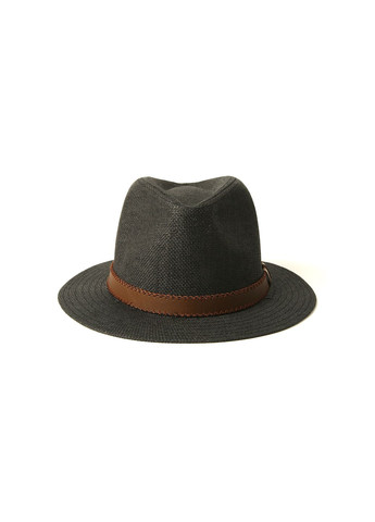 Шляпа федора мужская бумага черная BATTY 817-655 LuckyLOOK 817-655m (289358311)