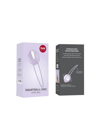 Вагінальна кулька Fun Factory SMARTBALL UNO, бузкова, одинарна, діаметр 3,6 см No Brand (366879933)