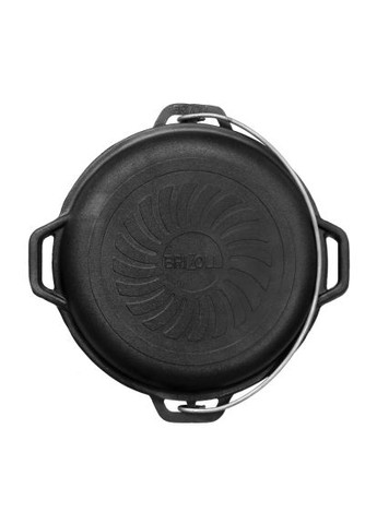 Котел туристический чугунный с крышкой-сковородкой 8 л (KT08-2) Brizoll чавунний з кришкою-сковородою 8 л (370892251)