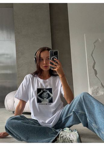 Женская футболка oversize Україна - (352768452)