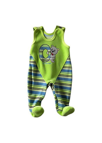 Дитячий велюровий костюм (кофточка + повзунки-комбінезон) Салатові (0267) Nicol (370755253)