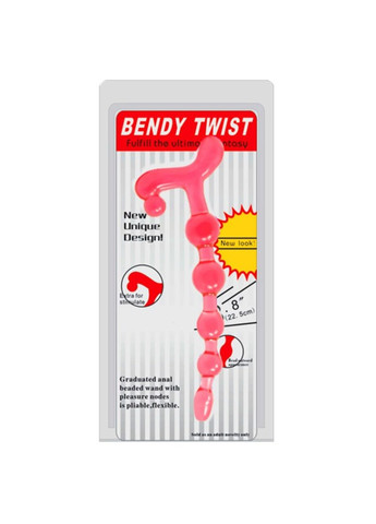 Анальні намиста з ручкою рожеві "Bendy Twist" від Baile LyBaile (298571951)