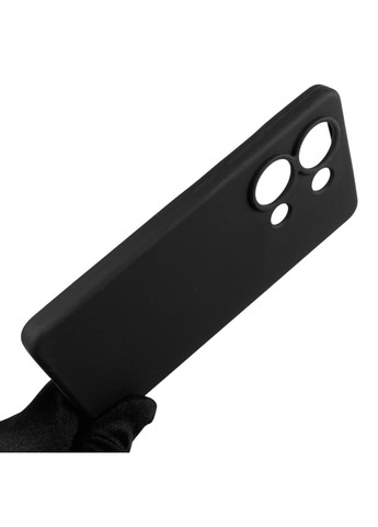 Чехол для Redmi Note 13 Pro 4G силиконовый с микрофиброй на сяоми редми нот 13 про 4г черный Xiaomi (366390000)