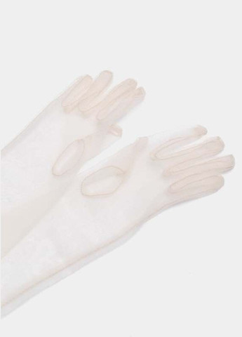 Женские перчатки фатиновые однотонные длинные Черные Cindylove (280280730)