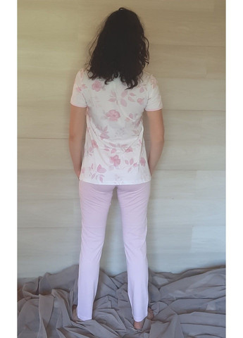 Світло-рожева 7220 піжама жіноча трійка Vilfram