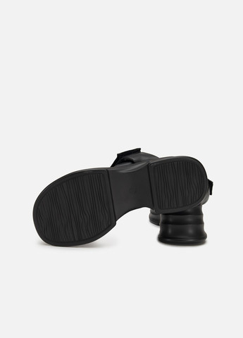 Черные женские босоножки на каблуке цвет черный цб-00232950 Yuki