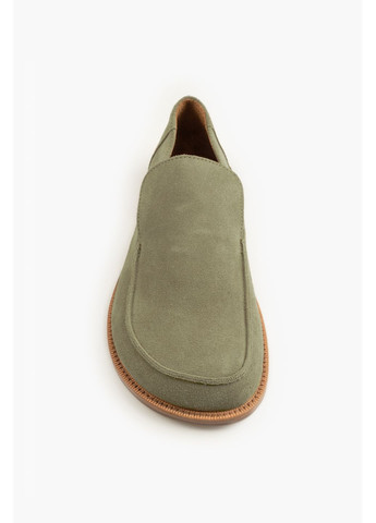 NUGAIA Лофери оливковий з натуральна замша, україна — (365434954)