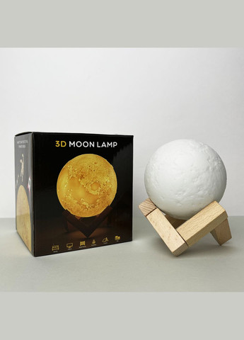 Світильник настільний Місяць 3D RGB 8 см + пульт No Brand (323584919)