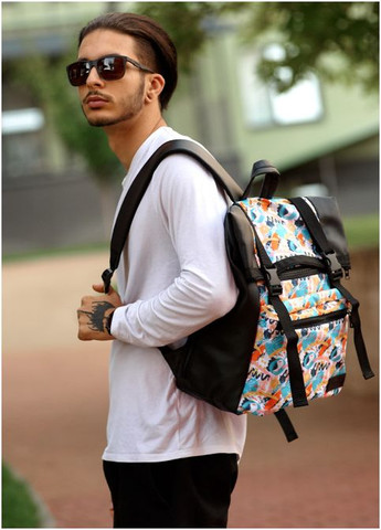 Рюкзак RollTop 0SHn принт "LIGHT" (R-24238711m-VS) Sambag (302450166)