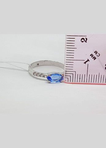 Срібне кільце Момент з кварцом tanzanite і фіанітами. 1309/1Р-QTANZ AGNI (327416557)