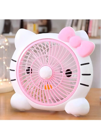 Настольный трехлопастный вентилятор с работой от сети 2 режима вращения 25 Вт 27,7×26,9×15,1 см (480157-Prob) Розовый Unbranded (330171173)