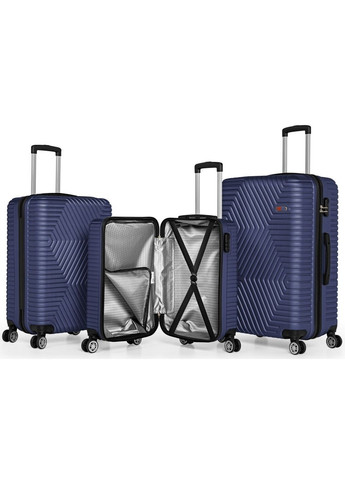 Пластиковый чемодан на колесах средний размер 70L GD Polo (288135901)