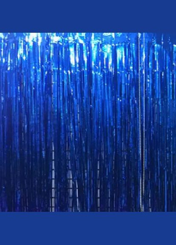 Дождик для фотозоны украшение 245 см на 92 см синий Jannet Дощик (316580368)