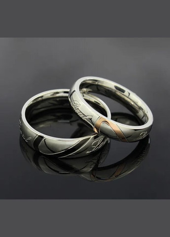 Парні кільця для закоханих із сердечками Всі розміри, обручки парні з медичної сталі AAA (340467556)