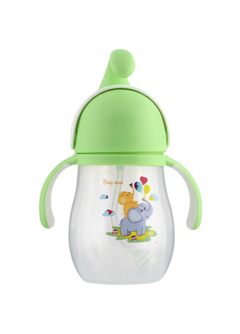 Поїльник з силіконовою трубочкою та ручками Слоник, 320 мл () Baby Team 5009 (331789606)