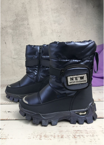 Чоботи дутики дитячі на дівчинку ТОМ.М Темно-синій (766) Том.М (354822839)