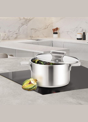 Каструля нержавійка з кришкою 18 см, 2.5 л (MR-3521-18) Maestro (334712882)