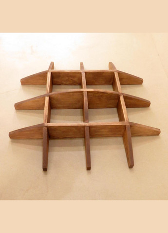 Настенная книжная полка из дерева Властелин мускат (КПГ-001707) No Brand (328073036)