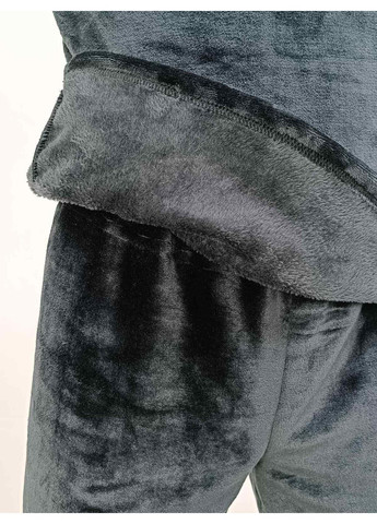 Чоловіча піжама зимова однотон Pars 44-46 Чорна 69626641-7 Triko (265295717)