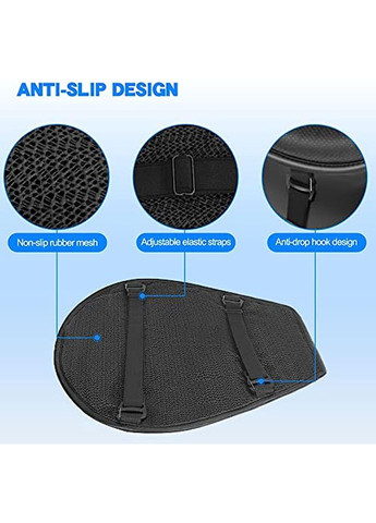 Гелева подушка Стільники для сидіння мотоцикла, мопеда 33x39 см Olvi (372890064)