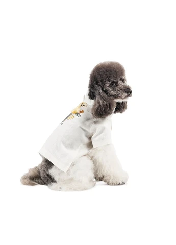 Вишиванка для собак Ostap біла льон розмір Pet Fashion (395729927)
