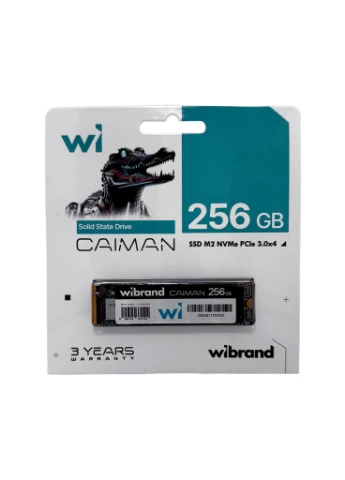 Накопитель SSD M.2 Caiman 256GB NVMe 2280 PCIe 3.0 3D NAND Wibrand (389298063)