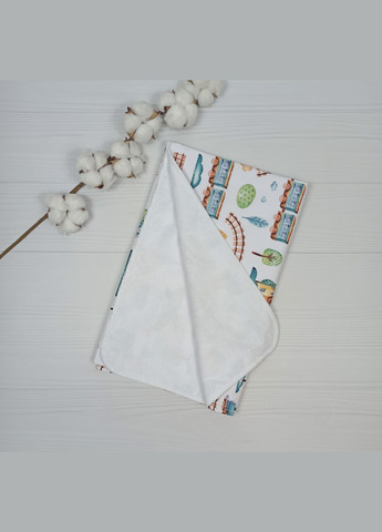 Набор для новорожденного: 4 пеленок, плед и полотенце a.l.babybox Паровозик No Brand (333834560)