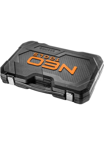 Набір інструментів, 233шт, 1/2", 1/4", 3/8", CrV, кейс (10-078) Neo Tools (360423101)