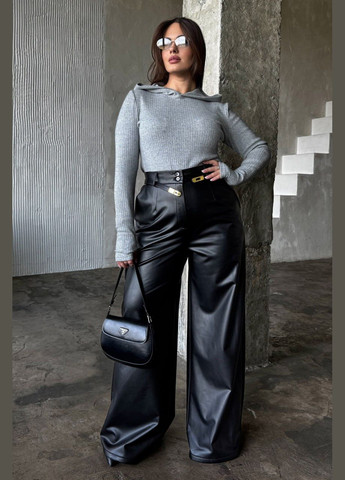 Брюки черного цвета без ремня Jadone Fashion (308284257)