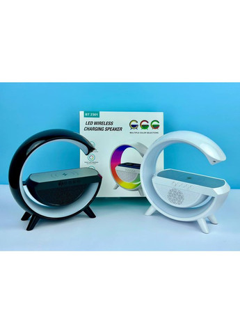 Многофункциональная лампа ночник BT2301 с беспроводной зарядкой 15W и блютуз колонкой. No Brand (353497805)