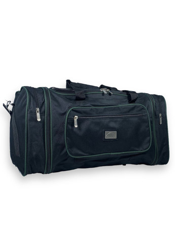 Дорожня сумка одне відділення бокові кишені фронтальні кишені розмір: 60(70)*30*30см чорнозелена Kaiman (266912158)