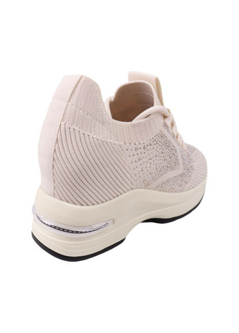 Кроссовки женские молочные текстиль Gelsomino 282-25LK белые (322629319)