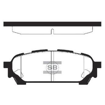Колодки тормозные дисковые ЗАДН SUBARU FORESTER (SG_) 2.0 2002.02-2012.12 HQ SP1532 HI-Q (362606924)
