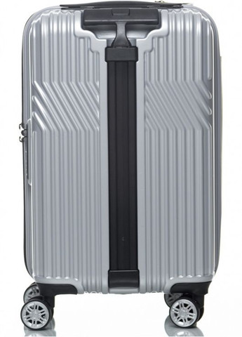 Маленький чемодан на колесах их поликарбоната 42L серебристый Sumdex (360894202)