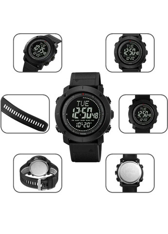 Чоловічий спортивний годинник з компасом 2095 (Чорний) Skmei (315705113)