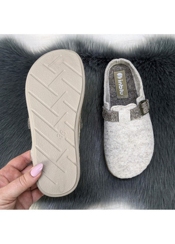 Тапочки домашні жіночі фетрові на поліуретановій підошві Inblu (301127733)