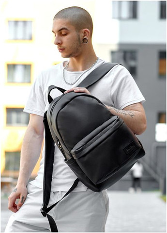 Рюкзак мужской из экокожи Zard LST Черный Sambag (301871797)