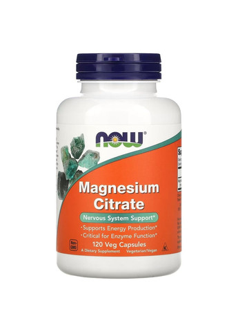 Витамины и минералы Magnesium Citrate, 120 вегакапсул Now (294928956)