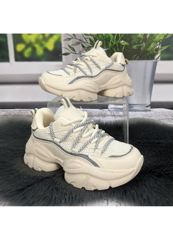 Бежеві осінні кросівки дитячі для дівчинки Clibee