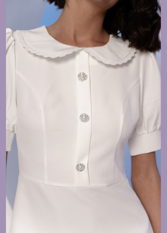 Молочна кежуал сукня Azuri однотонна