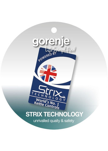 Електрочайник K17W White (KEP1000-GS) Gorenje (353689005)