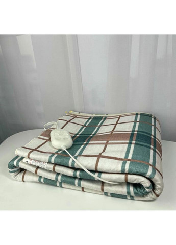 Электропростынь с двумя зонами 155x170 двуспальная с цветным рисунком Турция байка 54952 Lux (317733347)