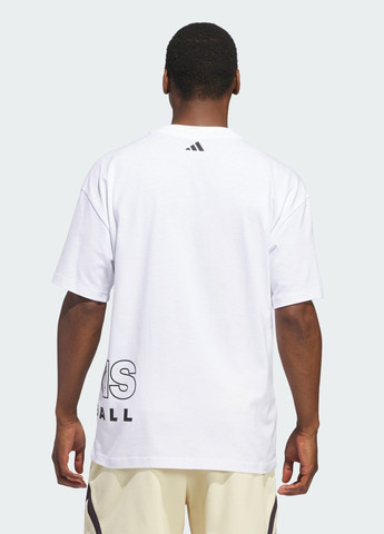 Белая футболка basketball select adidas